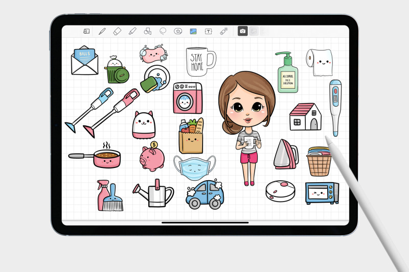 kawaii-daily-digital-sticker-for-goodnotes-planner