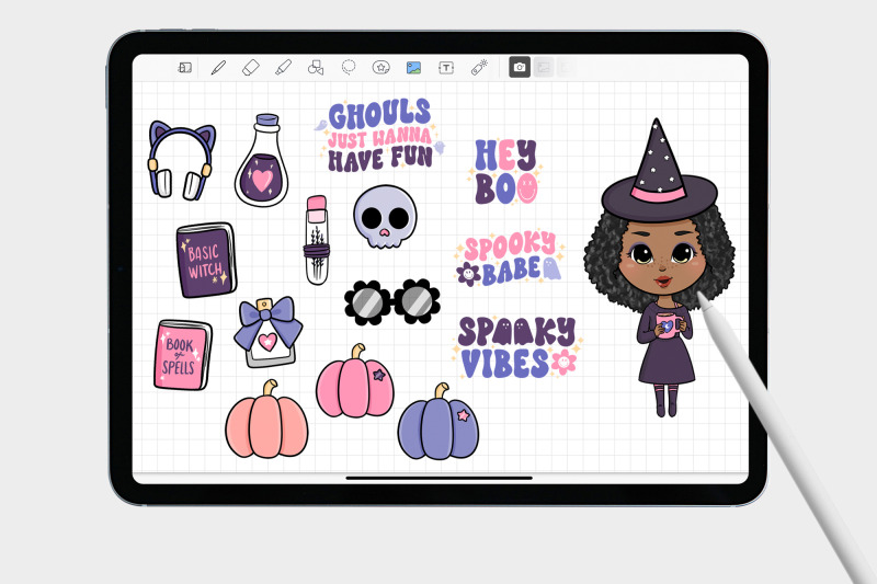 halloween-digital-sticker-for-goodnotes