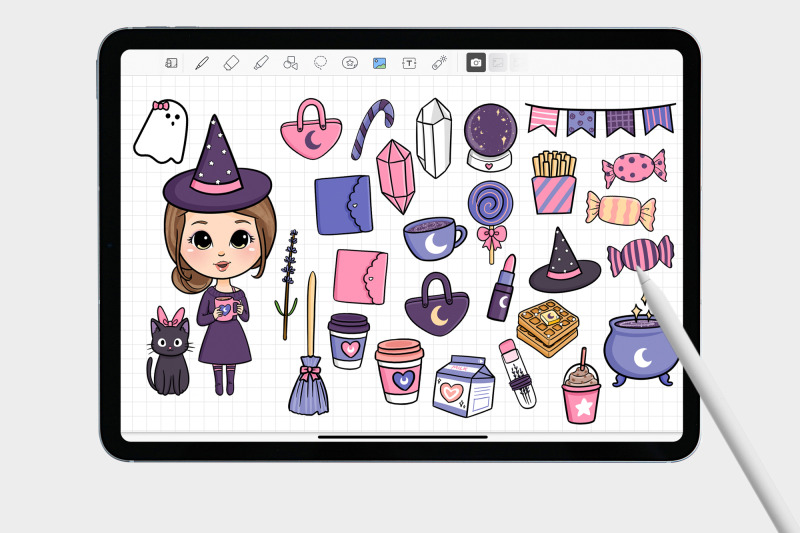 halloween-digital-sticker-for-goodnotes