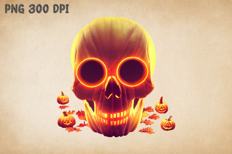 emissive-skull-and-pumpkins