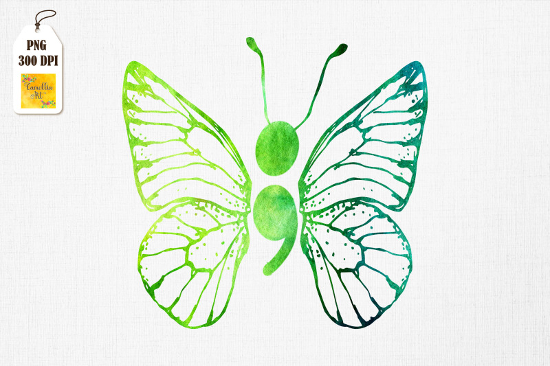 semicolon-butterfly-mental-health