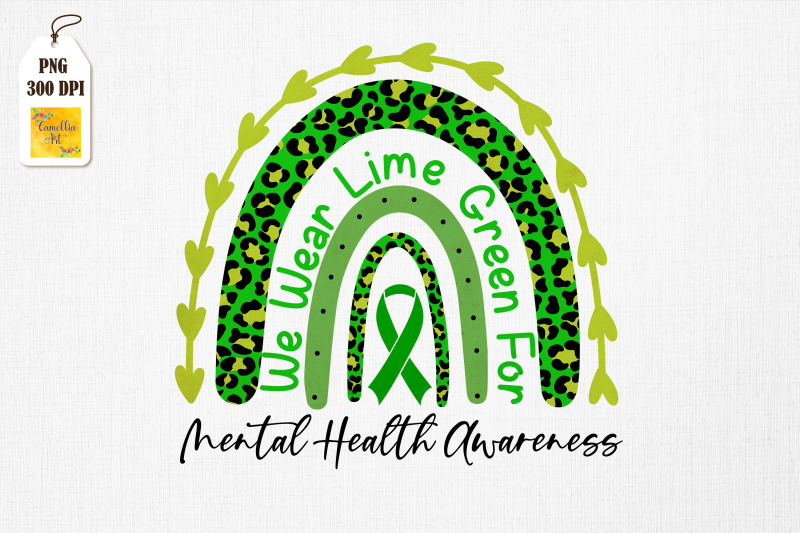 we-wear-lime-green-rainbow-mental-health