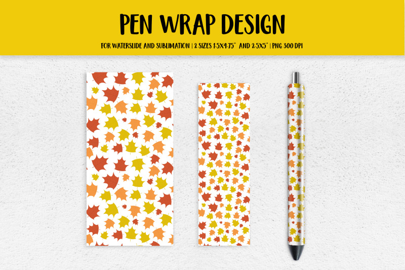 autumn-maple-leaves-pen-wrap-sublimation-or-waterslide