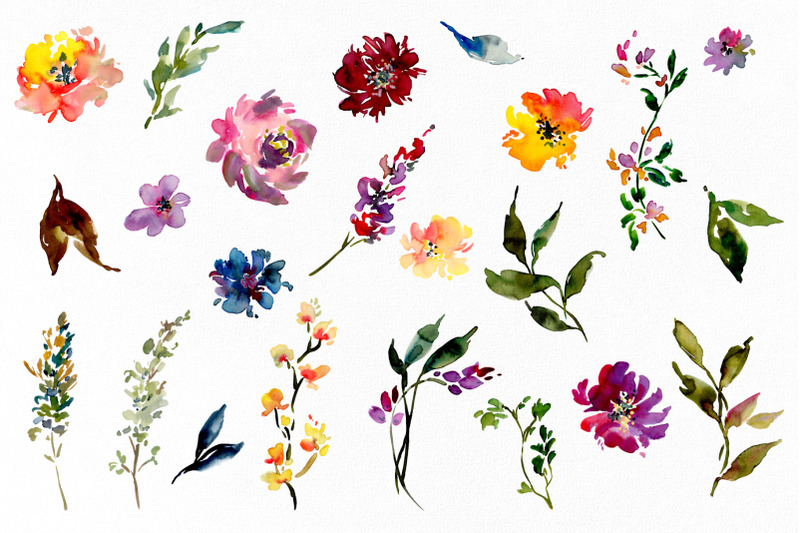 watercolor-juicy-flowers