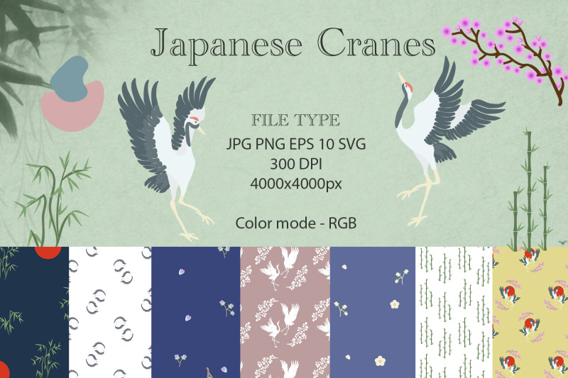 japanese-cranes-clipart