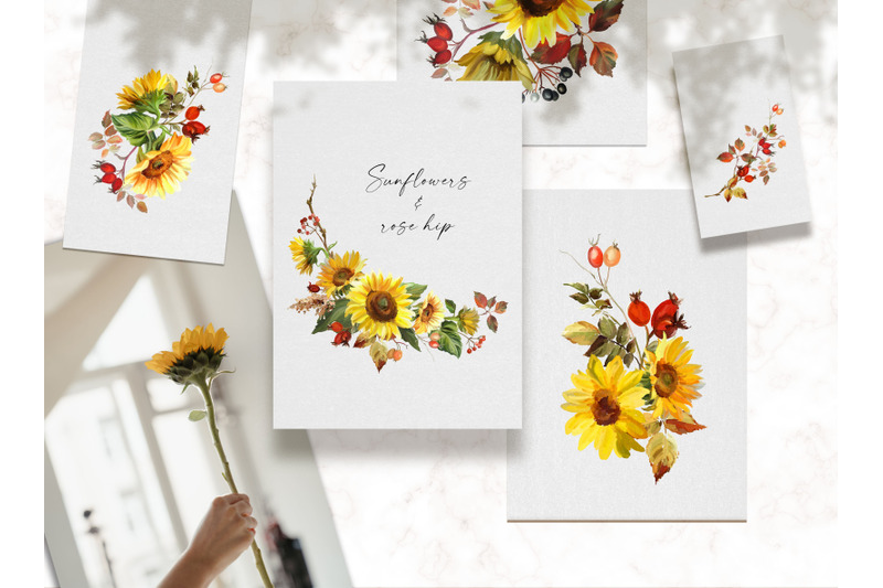 sunflowers-floral-bouquets-clipart