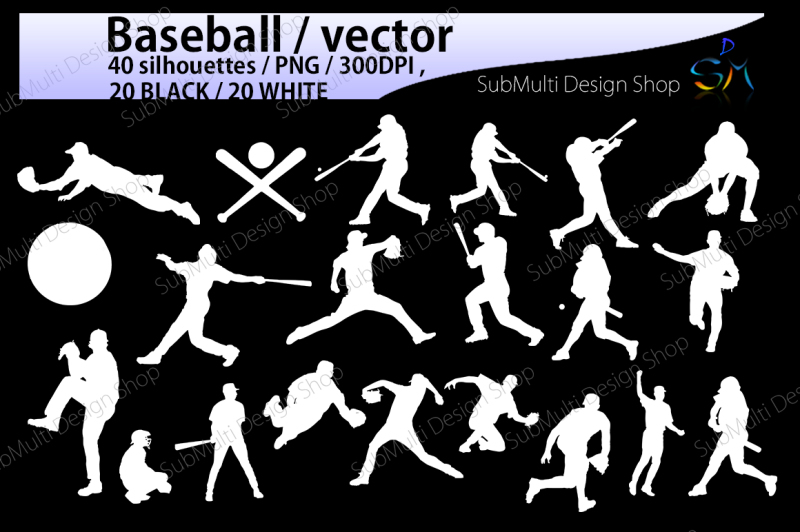 baseball-silhouette-illustrations