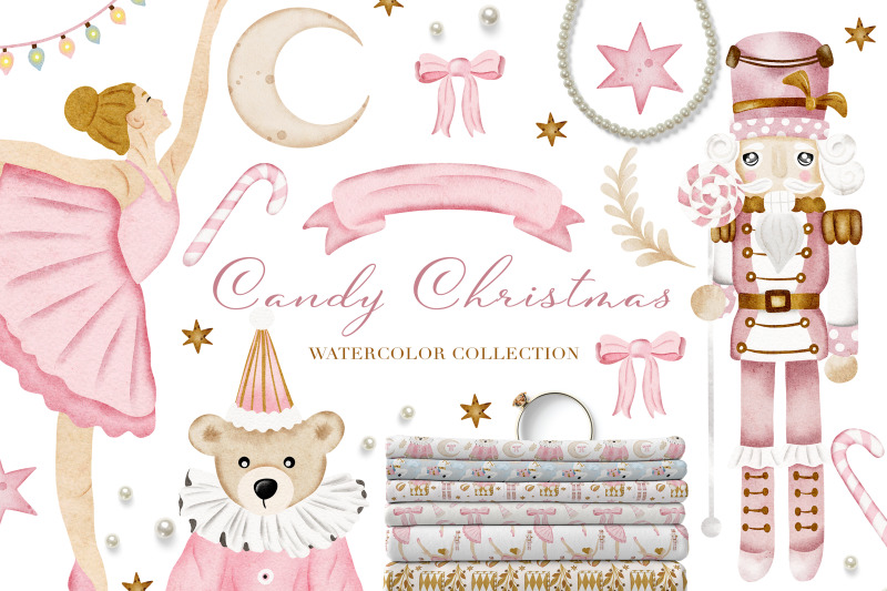 candy-christmas-nursery-watercolor-clipart