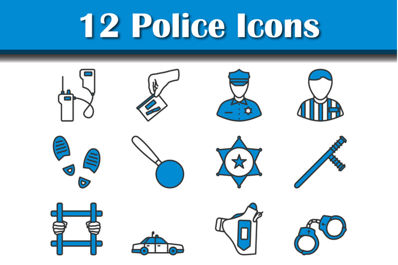 police-icon-set