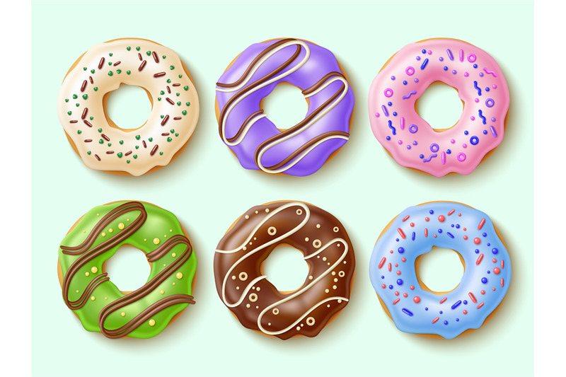 realistic-donuts-sweet-pastries-with-different-types-glazes-and-sprin