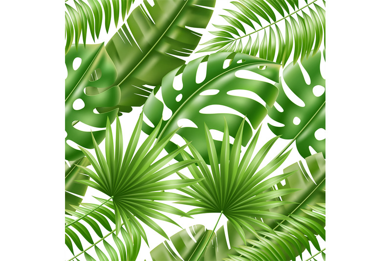 tropical-leaves-seamless-pattern-exotic-green-palm-foliage-realistic