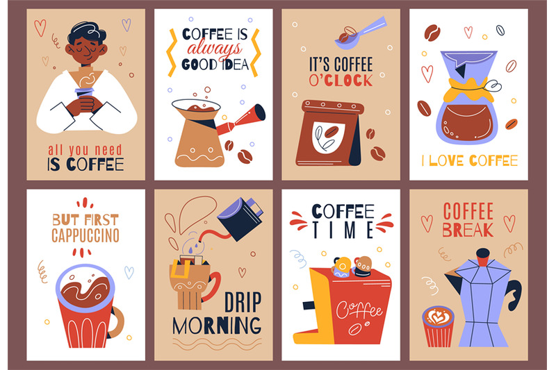 coffee-cards-breakfast-food-and-hot-drinks-elements-makers-and-grind