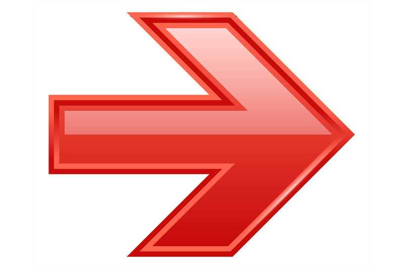 red-right-arrow-pointer-glossy-interface-element