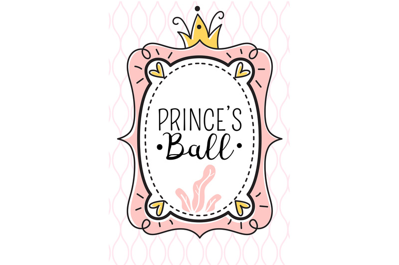 prince-ball-invitation-cute-girl-party-card