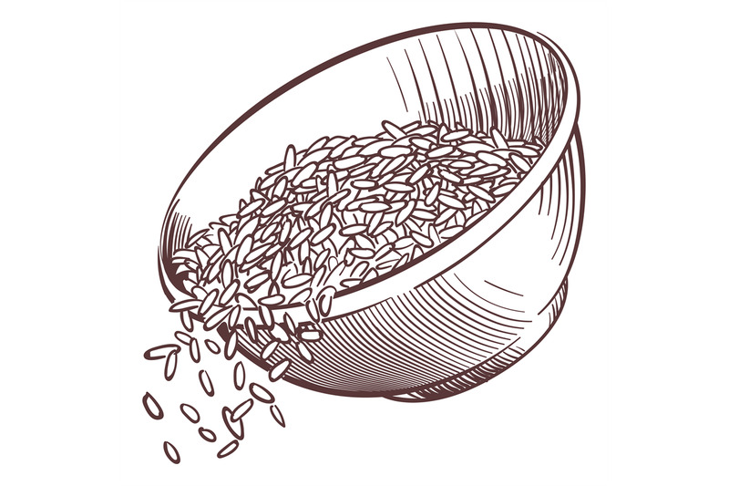 bowl-with-pouring-rice-sketch-falling-grain-engraving