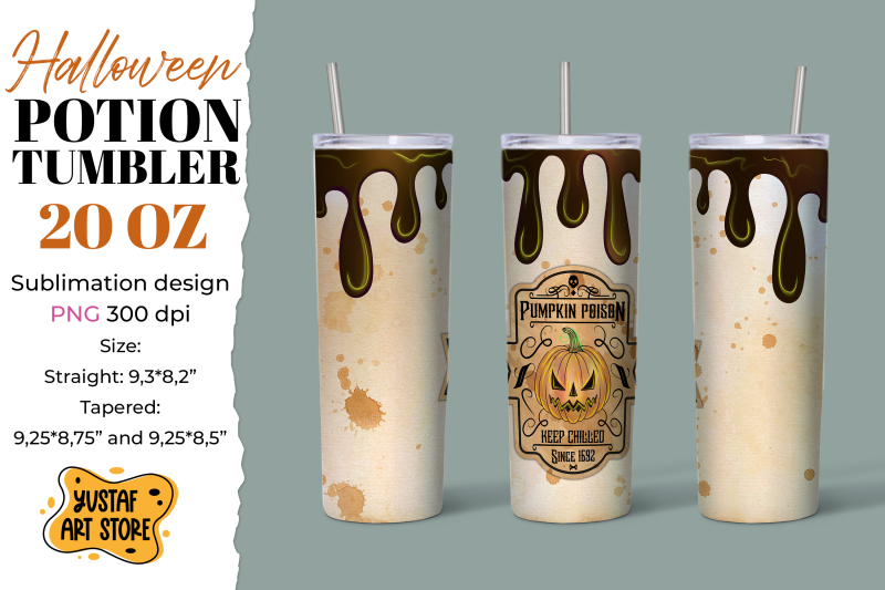 halloween-tumbler-sublimation-pumpkin-poison-label-design