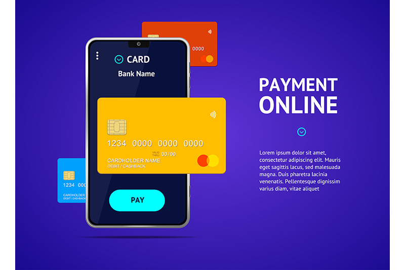 online-payment-poster-with-realistic-detailed-3d-mobile-phone-vector