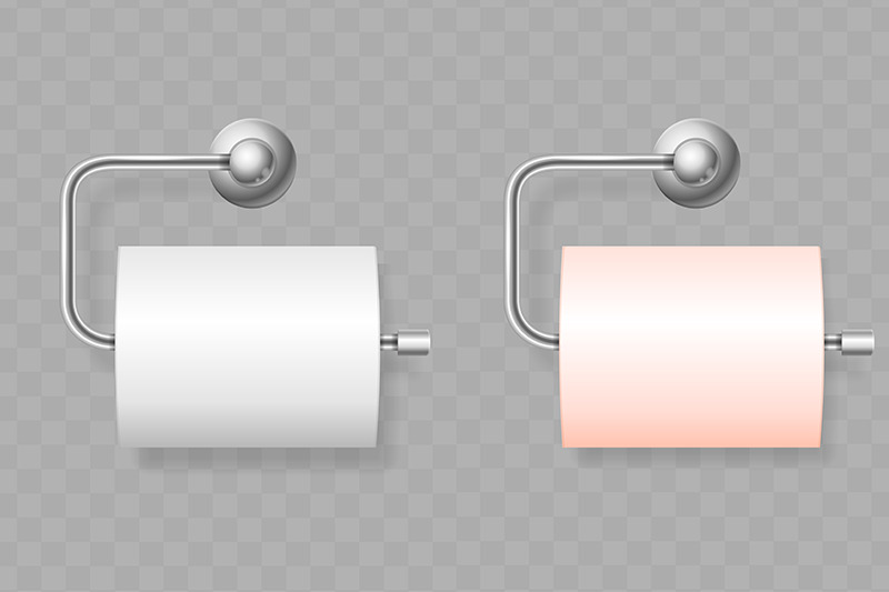 realistic-detailed-3d-toilet-paper-roll-on-holder-set-vector