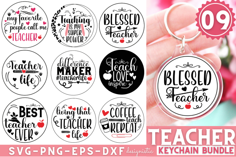 teacher-keychain-svg-bundle-teacher-svg-bundle