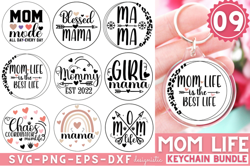 mama-keychain-svg-bundle-mama-keychain-bundle-keychain-quotes-bundle