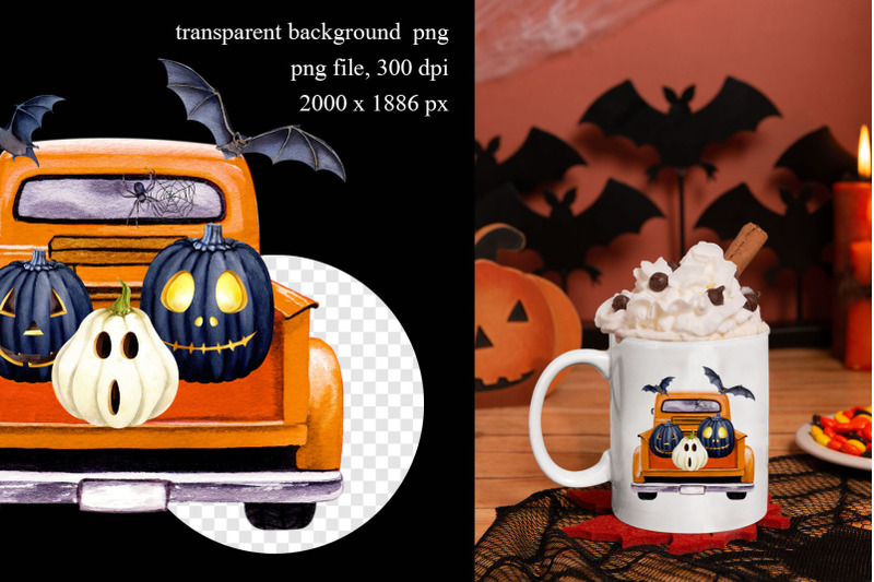 halloween-orange-truck-spooky-pumpkins-sublimation-design