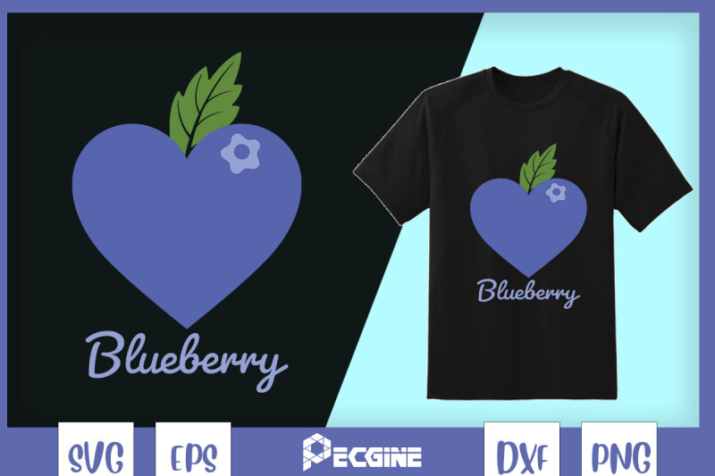 blueberry-fruit-heart-shape-svg