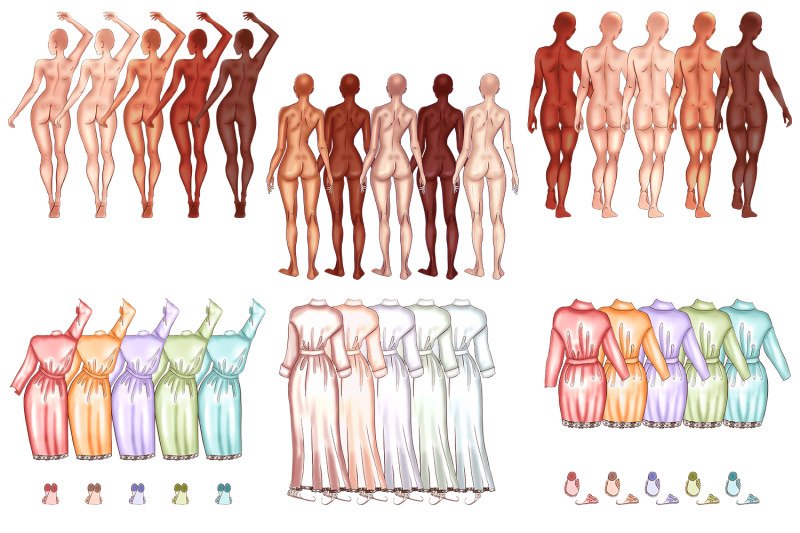 clipart-of-bridesmaid-wearing-robes-bachelorette-party