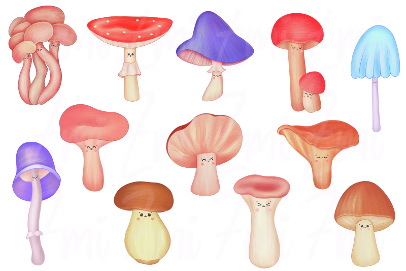 kawaii-mushroom-clipart-png