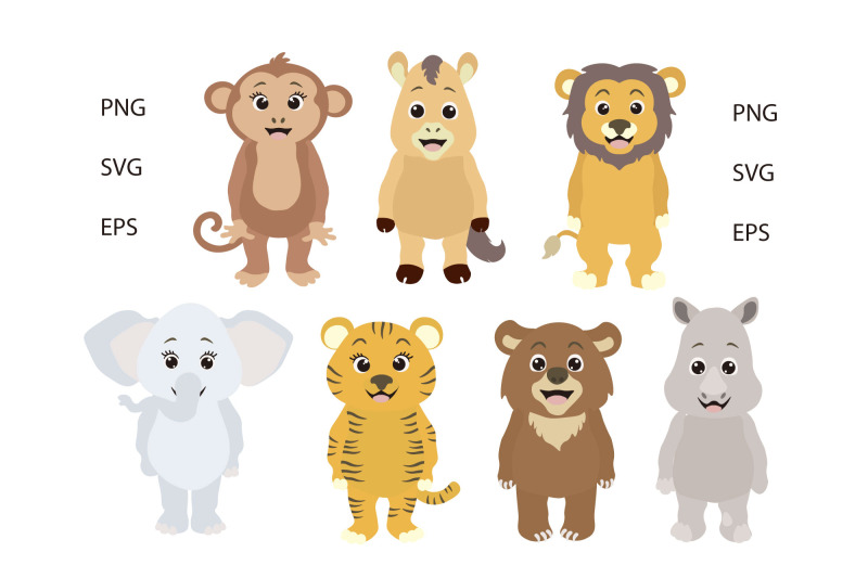 cute-animals-clipart-set