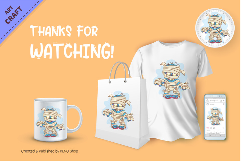 cartoon-mummy-crafting-sublimation