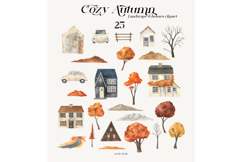 watercolor-cozy-autumn-fall-clipart-halloween-thanksgiving-cottages
