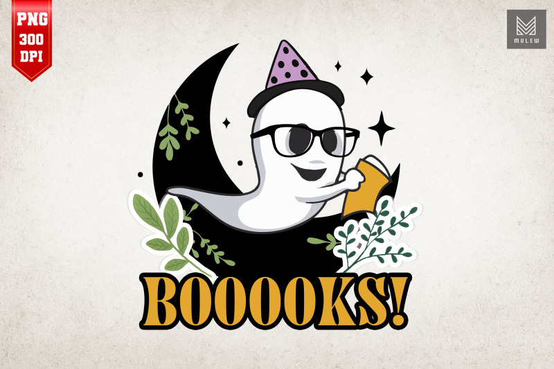 books-reading-ghost-halloween