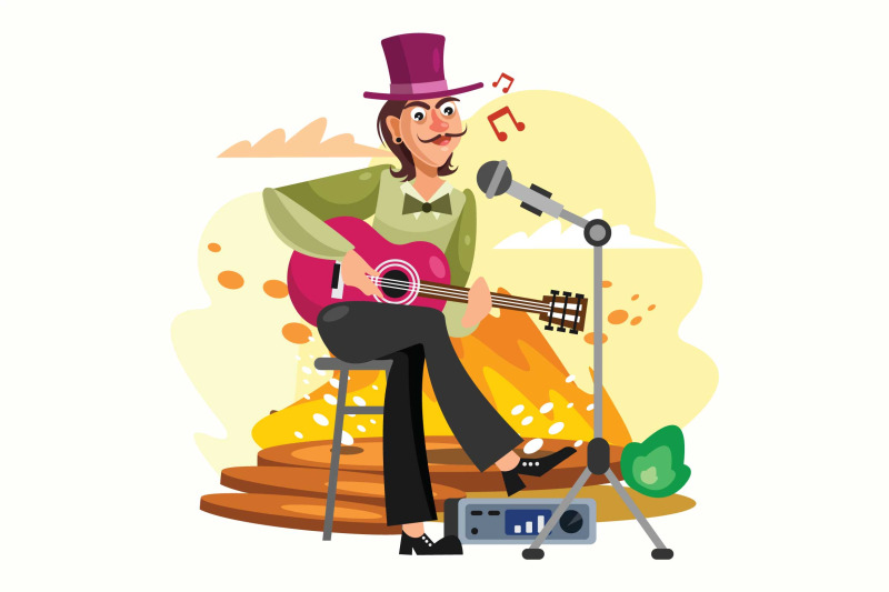 acoustic-guitar-player-vector-illustration