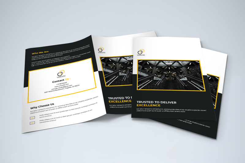 bifold-business-brochure-template