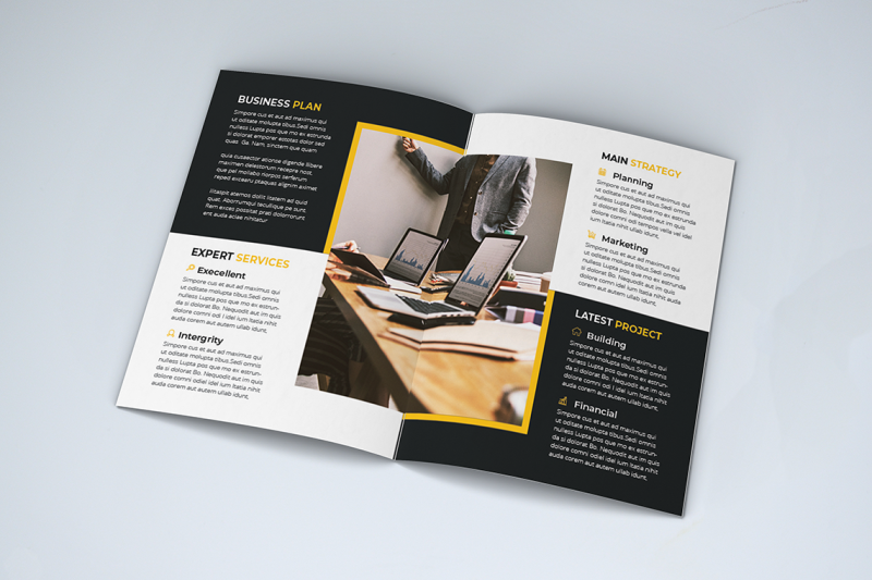 bifold-business-brochure-template