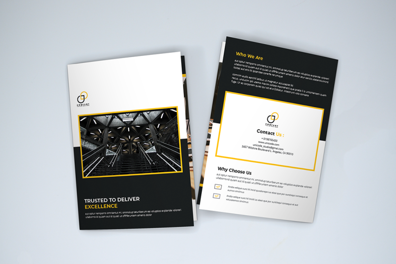 bifold-business-brochure-template