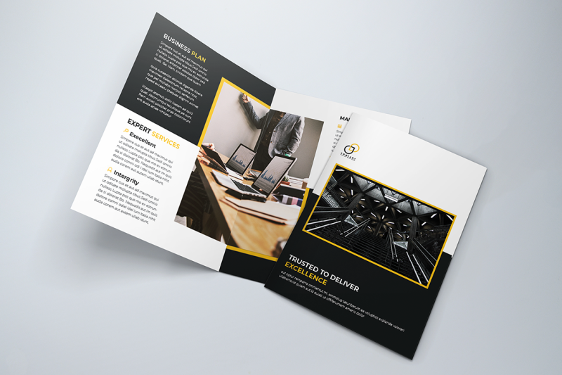 bifold-business-brochure-template