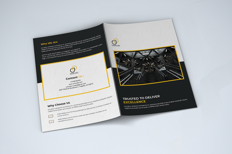 bifold-business-brochure-template