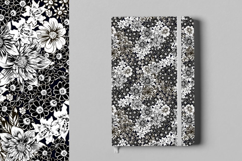 black-white-flowers