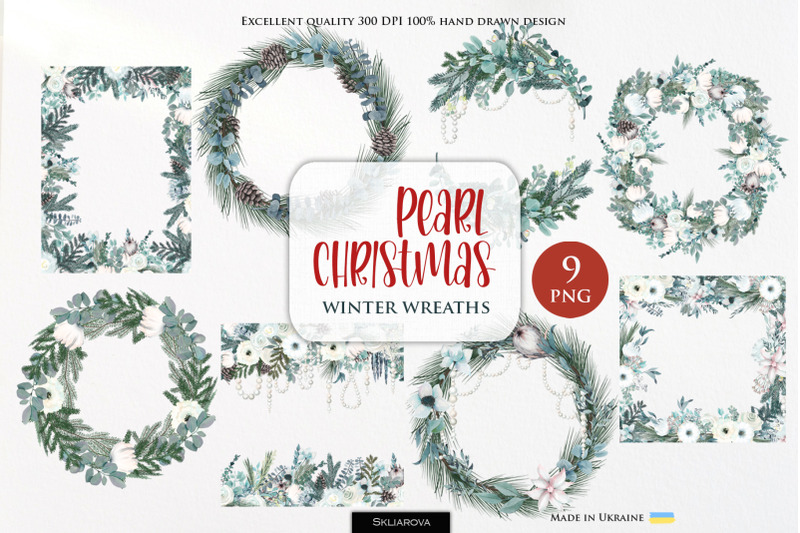 pearl-christmas-wreaths