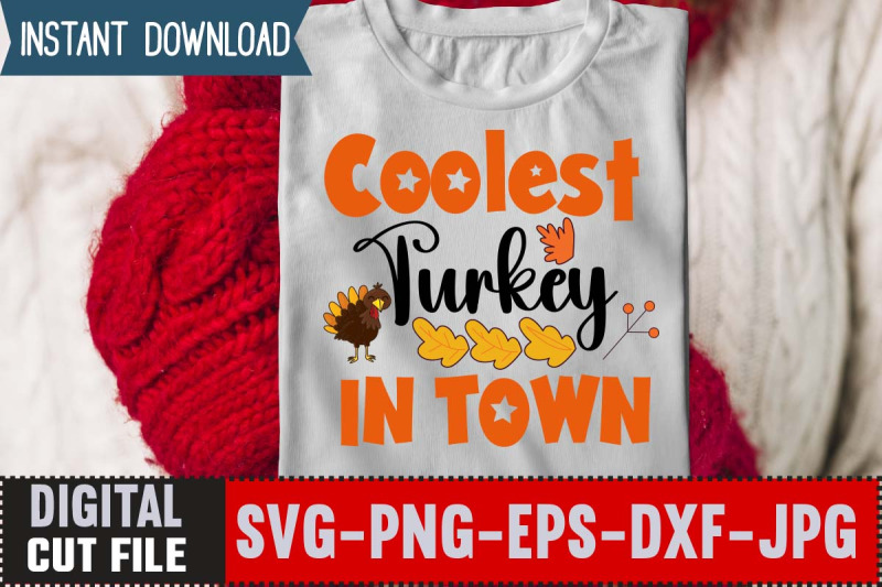 coolest-turkey-in-town-svg-design