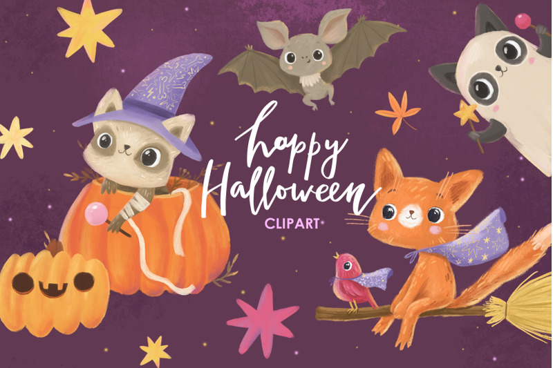 halloween-clipart-cute-animals