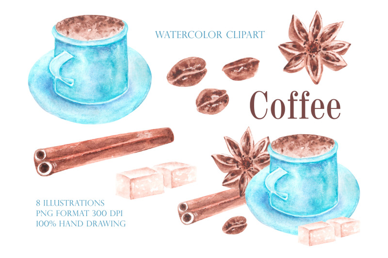 coffee-watercolor-clipart-coffee-beans-coffee-mug-cinnamon