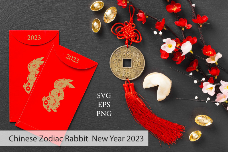 chinese-zodiac-rabbit-new-year-2023-svg