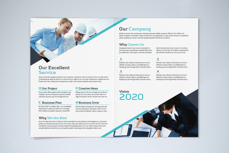 bifold-business-brochure-template