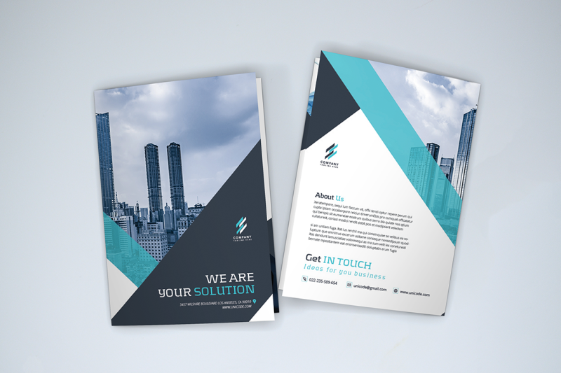 bifold-business-brochure-template