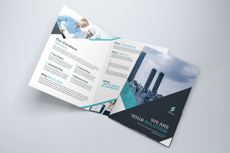 bifold-business-brochure-template