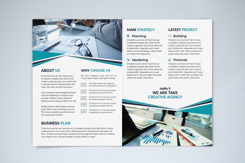 bifold-business-brochure-template