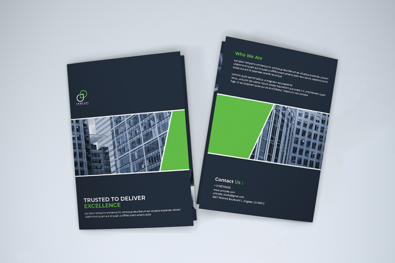 bifold-business-brochure-template