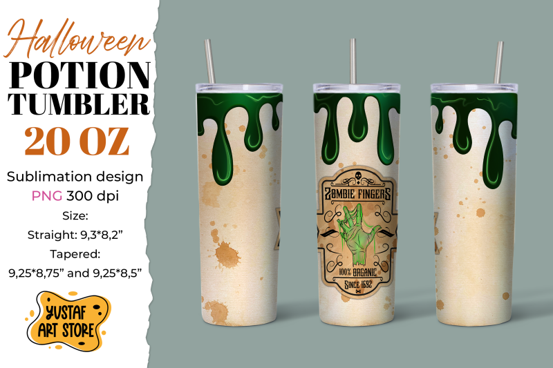 halloween-dripping-tumbler-sublimation-zombie-fingers-design